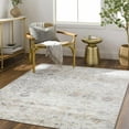 thumbnail image 1 of Mark&Day Washable Rugs, 7x7 Van Horne Traditional Ivory Square Area Rug, Ivory Brown Blue Carpet for Living Room, Bedroom or Kitchen (6'7" Square, Machine Washable), 1 of 8