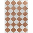 thumbnail image 1 of Mark&Day Washable Rugs, 7x9 Senior Modern Rust Area Rug, Rust Silver Carpet for Living Room, Bedroom or Kitchen (6'7" x 9', Machine Washable), 1 of 6