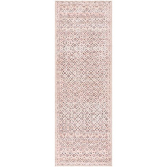 Mark&Day Washable Rugs, 8x10 Hardin Traditional Rust Area Rug, Beige Brown Grey Carpet for Living Room, Bedroom or Kitchen (7'10" x 10'2", Machine Washable)