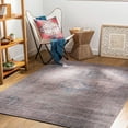 thumbnail image 1 of Mark&Day Washable Rugs, 8x10 Michiana Shores Traditional Pale Blue Area Rug, Blue Brown Carpet for Living Room, Bedroom or Kitchen (7'10" x 10'2", Machine Washable), 1 of 2