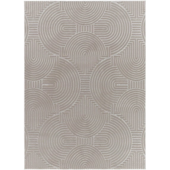 Mark&Day Washable Rugs, 8x10 Ramsay Modern Tan/Taupe Area Rug, Taupe Tan Carpet for Living Room, Bedroom or Kitchen (7'7" x 10', Machine Washable)