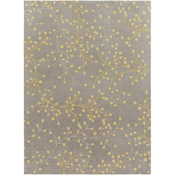 Mark&Day Wool Rugs, 12x15 Le Havre Cottage Mustard Area Rug, Yellow Carpet for Living Room, Bedroom or Kitchen (12' x 15')