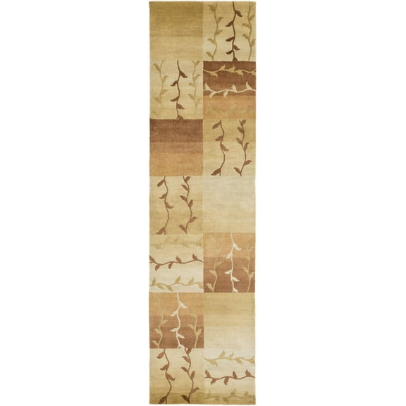 Mark&Day Wool Rugs, 2x10 Haswell Modern Beige/Taupe Runner Area Rug, Beige Carpet for Hallway, Kitchen, Bedroom or Living Room (2'6" x 10' Runner)