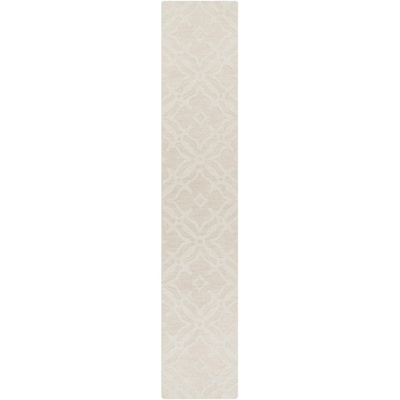Mark&Day Wool Rugs, 2x12 Algernon Modern Beige Runner Area Rug, Beige Carpet for Hallway, Kitchen, Bedroom or Living Room (2'3" x 12' Runner)