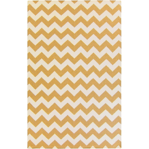 Mark&Day Wool Area Rugs, 2x3 Emanuel Modern White Yellow Area Rug (2' x 3')