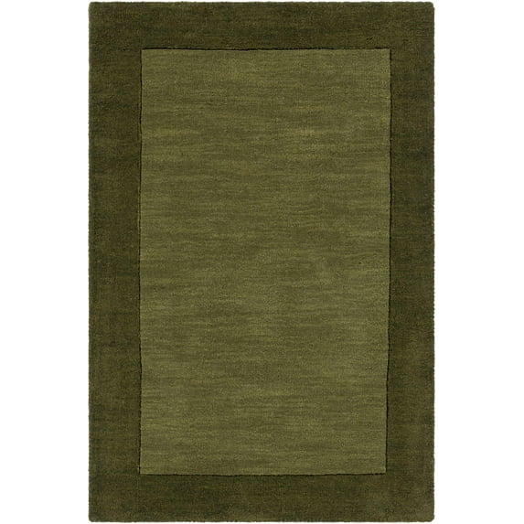 Mark&Day Wool Rugs, 2x3 Reims Modern Olive Area Rug, Olive Green Carpet for Living Room, Bedroom or Kitchen (2' x 3')