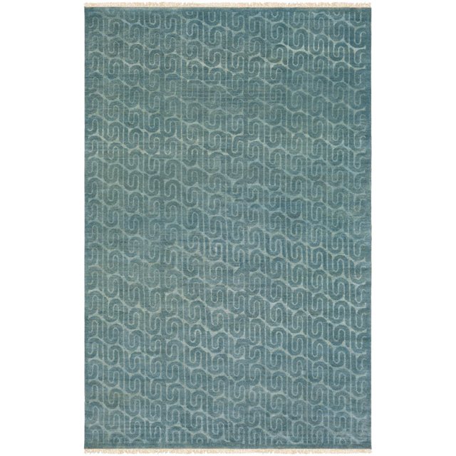 Mark&Day Wool Area Rugs, 2x3 Safford Modern Teal Aqua Area Rug (2' x 3')