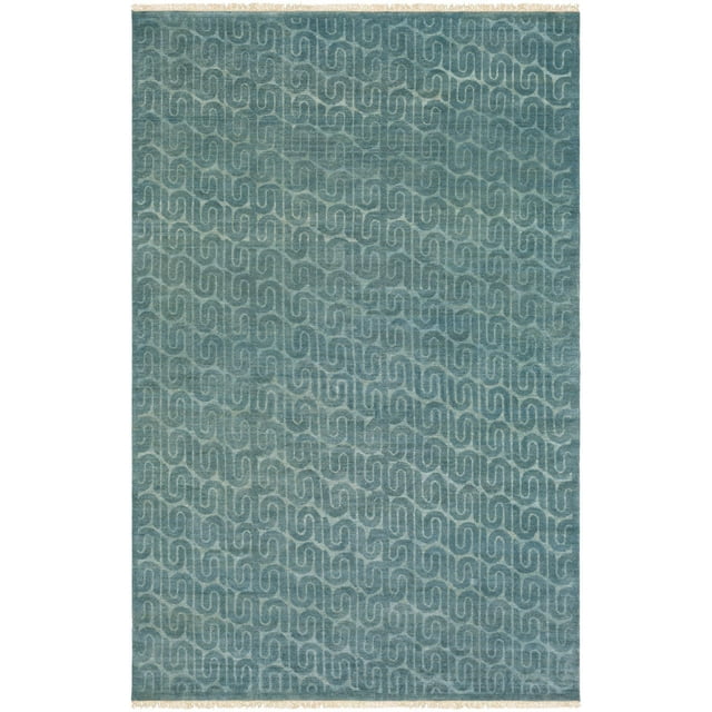 Mark&Day Wool Area Rugs, 2x3 Safford Modern Teal Aqua Area Rug (2' x 3')