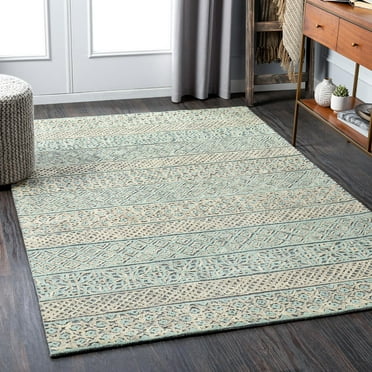 Mark&Day Wool Area Rugs, 2x3 Zandoerle Global Beige Sage Area Rug (2' x 3')
