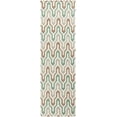 thumbnail image 1 of Mark&Day Wool Rugs, 2x8 Earle Modern Orange/White Runner Area Rug, Green Brown Ivory Carpet for Hallway, Kitchen, Bedroom or Living Room (2'6" x 8' Runner), 1 of 2