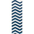 thumbnail image 1 of Mark&Day Wool Rugs, 2x8 Emelle Modern Dark Blue/White Runner Area Rug, Blue White Carpet for Hallway, Kitchen, Bedroom or Living Room (2'6" x 8' Runner), 1 of 3