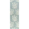 thumbnail image 1 of Mark&Day Wool Rugs, 2x8 Hounslow Coastal Aqua Runner Area Rug, Blue Ivory Carpet for Hallway, Kitchen, Bedroom or Living Room (2'6" x 8' Runner), 1 of 5