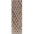 thumbnail image 1 of Mark&Day Wool Rugs, 2x8 Madrid Modern Shag Brown/White Runner Area Rug, Brown Beige Carpet for Hallway, Kitchen, Bedroom or Living Room (2'6" x 8' Runner), 1 of 2