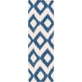 thumbnail image 1 of Mark&Day Wool Rugs, 2x8 Ninon Global Navy Runner Area Rug, Blue Beige Carpet for Hallway, Kitchen, Bedroom or Living Room (2'6" x 8' Runner), 1 of 2