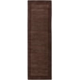 thumbnail image 1 of Mark&Day Wool Rugs, 2x8 Reims Modern Dark Brown Runner Area Rug, Brown Carpet for Hallway, Kitchen, Bedroom or Living Room (2'6" x 8' Runner), 1 of 4