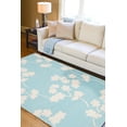 thumbnail image 1 of Mark&Day Wool Rugs, 4x6 EADS Modern Blue/White Area Rug, Blue Beige Carpet for Living Room, Bedroom or Kitchen (3'6" x 5'6"), 1 of 3