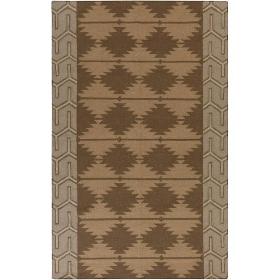 Mark&Day Wool Rugs, 4x6 Hunter Global Taupe/Brown Area Rug, Brown Beige Carpet for Living Room, Bedroom or Kitchen (3'6" x 5'6")