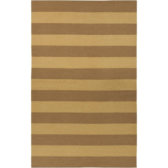 Mark&Day Wool Area Rugs, 3x5 Nathaly Modern Yellow Brown Area Rug (3'6" x 5'6")