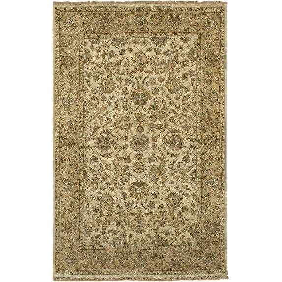 Mark&Day Wool Rugs, 4x6 Vinemont Traditional Black/Gray/Brown/Tan Area Rug, Black Grey Brown Carpet for Living Room, Bedroom or Kitchen (3'9" x 5'9")