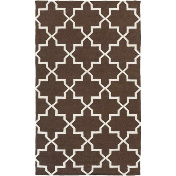 Mark&Day Wool Rugs, 5x8 Aventura Modern Brown Area Rug, Brown Carpet for Living Room, Bedroom or Kitchen (5' x 8')