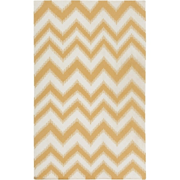 Mark&Day Wool Rugs, 5x8 Fairburn Global Gold/White Area Rug, Gold Yellow Green Carpet for Living Room, Bedroom or Kitchen (5' x 8')