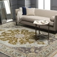 thumbnail image 1 of Mark&Day Wool Rugs, 5x8 Gladstone Traditional Light Gray Area Rug, Grey Brown Purple Carpet for Living Room, Bedroom or Kitchen (5'6" x 8'6"), 1 of 6