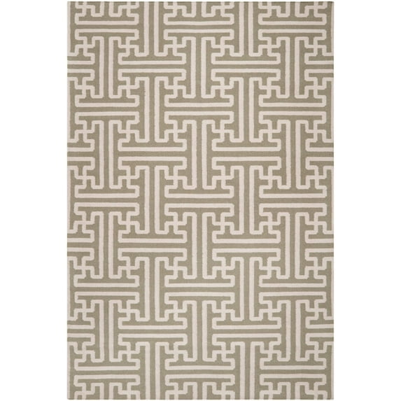Mark&Day Wool Rugs, 5x8 Zuiderrot Modern Beige Area Rug, Brown Beige Carpet for Living Room, Bedroom or Kitchen (5' x 8')