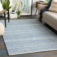 thumbnail image 1 of Mark&Day Wool Rugs, 6x6 Melun Global Denim Square Area Rug, Blue Grey Carpet for Living Room, Bedroom or Kitchen (6' Square), 1 of 9