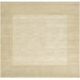 thumbnail image 1 of Mark&Day Wool Rugs, 6x6 Reims Modern Khaki Square Area Rug, Cream White Carpet for Living Room, Bedroom or Kitchen (6' Square), 1 of 5