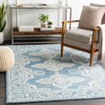 thumbnail image 1 of Mark&Day Wool Rugs, 6x9 Lecce Global Pale Blue Area Rug, Blue White Carpet for Living Room, Bedroom or Kitchen (6' x 9'), 1 of 8