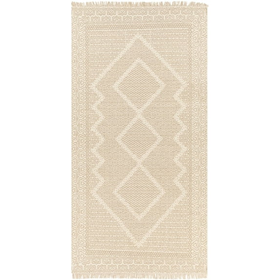 Mark&Day Wool Rugs, 6x9 Nishnabotny Cottage Medium Beige Area Rug, Beige Carpet for Living Room, Bedroom or Kitchen (6' x 9')