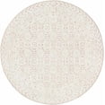 thumbnail image 1 of Mark&Day Wool Rugs, 8ft Round Hello Traditional Khaki Area Rug, Cream Light Brown Carpet for Living Room, Bedroom or Kitchen (8' Round), 1 of 5