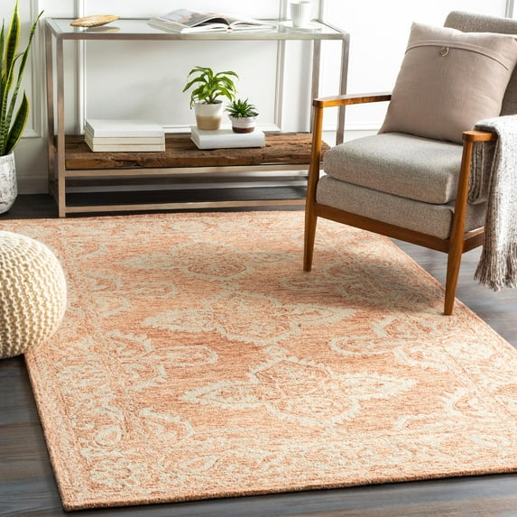 Mark&Day Wool Area Rugs, 8x10 Lecce Global Rust Area Rug (8' x 10')