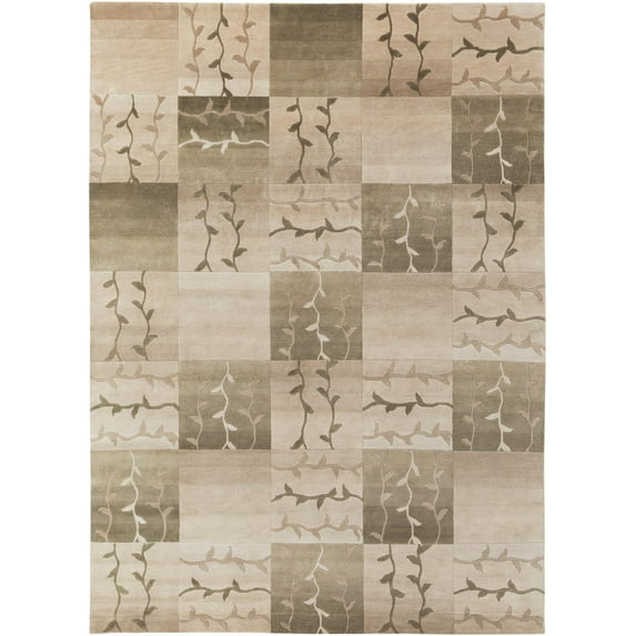 Mark&Day Wool Rugs, 8x11 Haswell Modern Olive/Beige Area Rug, Green Beige Carpet for Living Room, Bedroom or Kitchen (8' x 11')