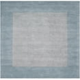 thumbnail image 1 of Mark&Day Wool Rugs, 8x8 Reims Modern Medium Gray Square Area Rug, Blue Grey Carpet for Living Room, Bedroom or Kitchen (8' Square), 1 of 3