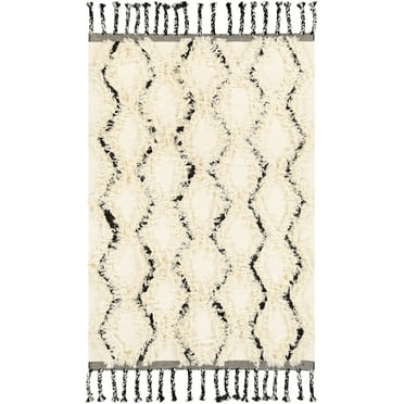 Mark&Day Wool Area Rugs, 9x12 Destiny Global Cream Area Rug (9' x 12')