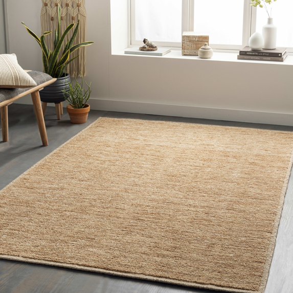 Mark&Day Wool Rugs, 9x12 Jack Modern Camel Area Rug, Brown Beige Carpet for Living Room, Bedroom or Kitchen (9' x 12')