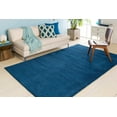 thumbnail image 1 of Mark&Day Wool Rugs, 9x13 Rennes Modern Dark Blue Area Rug, Blue Carpet for Living Room, Bedroom or Kitchen (9' x 13'), 1 of 1
