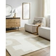thumbnail image 1 of Mark&Day Wool Rugs, 2x3 Duc Modern Cream Area Rug, Beige Cream Carpet for Living Room, Bedroom or Kitchen (2' x 3'), 1 of 7