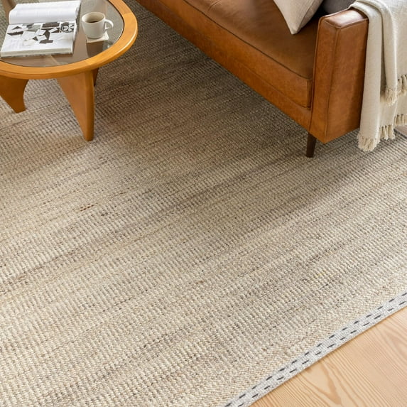 Mark&Day Wool Rugs, 2x3 Jeff Cottage Tan Area Rug, Brown Cream Beige Carpet for Living Room, Bedroom or Kitchen (2' x 3')