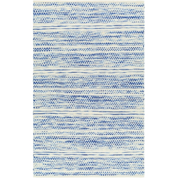 Mark&Day Wool Rugs, 2x3 Marie Global Dark Blue Area Rug, Blue Beige Carpet for Living Room, Bedroom or Kitchen (2' x 3')