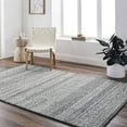 thumbnail image 1 of Mark&Day Wool Rugs, 2x3 Melun Global Charcoal/Cream Area Rug, Grey Cream Carpet for Living Room, Bedroom or Kitchen (2' x 3'), 1 of 8