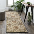 thumbnail image 1 of Mark&Day Wool Rugs, 2x8 Eckville Traditional Khaki Runner Area Rug, Cream Orange Grey Carpet for Hallway, Kitchen, Bedroom or Living Room (2'6" x 8' Runner), 1 of 8