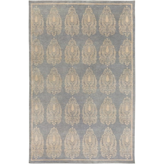 Mark&Day Wool Rugs, 4x6 Vandervoort Traditional Gray/Beige Area Rug, Grey Beige Carpet for Living Room, Bedroom or Kitchen (4' x 6')