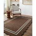 thumbnail image 1 of Mark&Day Wool Rugs, 5x7 Sanaa Modern Chocolate Area Rug, Chocolate Taupe Carpet for Living Room, Bedroom or Kitchen (5' x 7'6"), 1 of 7