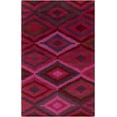 thumbnail image 1 of Mark&Day Wool Rugs, 5x8 Manassa Global Red/Black Area Rug, Pink Purple Red Carpet for Living Room, Bedroom or Kitchen (5' x 8'), 1 of 3
