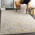 thumbnail image 1 of Mark&Day Wool Rugs, 6x6 Caraquet Traditional Light Gray Square Area Rug, Beige Grey Carpet for Living Room, Bedroom or Kitchen (6' Square), 1 of 8