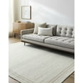 thumbnail image 1 of Mark&Day Wool Rugs, 6x9 Janmichael Solid and Border Ivory Area Rug, Beige Tan Carpet for Living Room, Bedroom or Kitchen (6' x 9'), 1 of 7