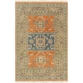thumbnail image 1 of Mark&Day Wool Rugs, 6x9 Midbuul Rustic Dark Brown Area Rug, Brown Green Blue Carpet for Living Room, Bedroom or Kitchen (6' x 9'), 1 of 6