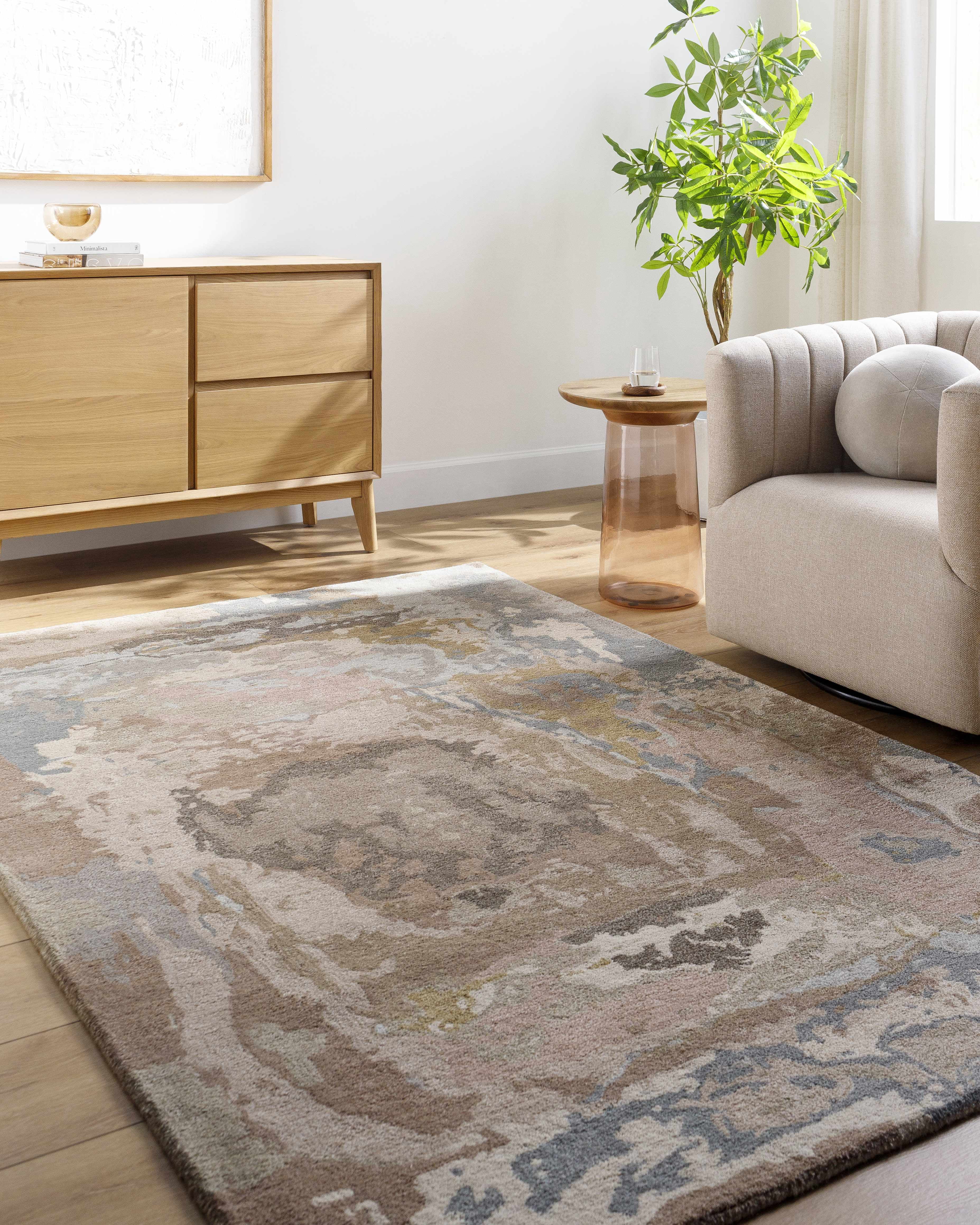 Mark&Day Wool Rugs, 8x10 Abelina Modern Rust Area Rug (8' x 10 ...